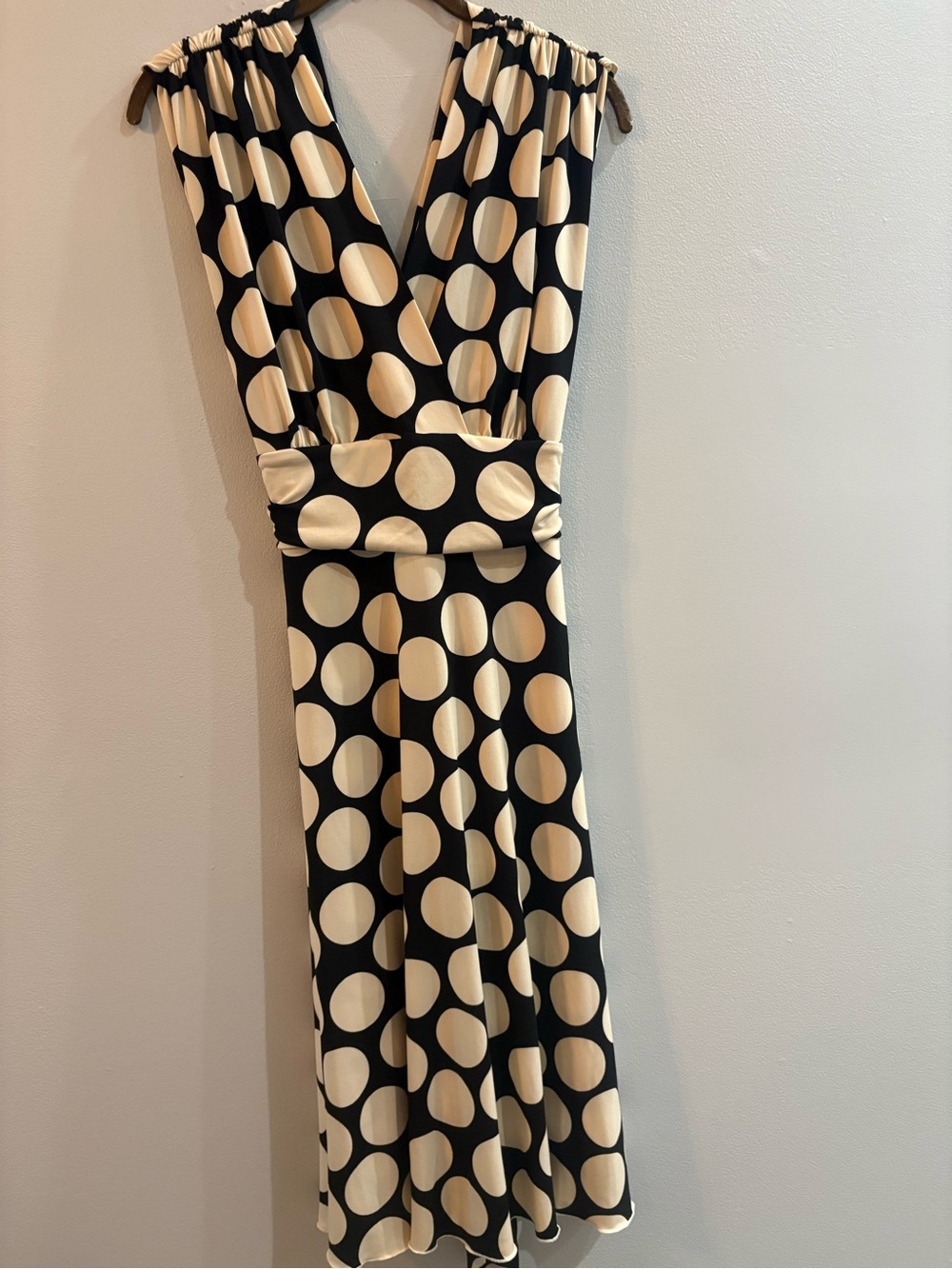 Traces by Tracy Evans Polka Dot Dress With Back Tie Size 8